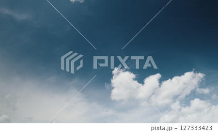 Time lapse. A Beautifully Cloudy Sky with a Serene and Peaceful Atmosphere for Everyone to Enjoy Time lapse. A Beautifully Cloudy Sky with a Serene and Peaceful Atmosphere for Everyone to Enjoy 127333423