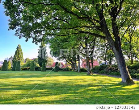 Summer day in public city park, Herning in Denmark Summer day in public city park, Herning in Denmark 127333545