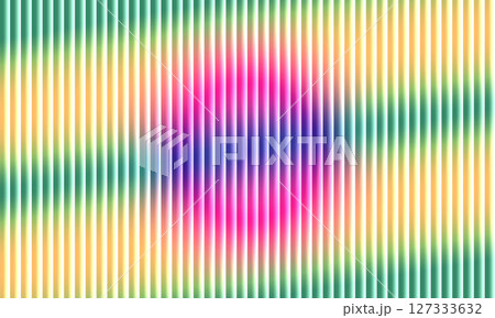 Abstract pastel ripple with circular fluted gradient and vertical stripe illusion in refractive color flow 127333632