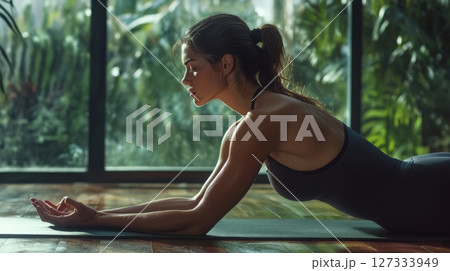 Vinyasa Yoga Photorealistic Photo. --Ar 169 --Style 127333949