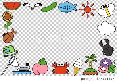 夏季圖像框架 127334437