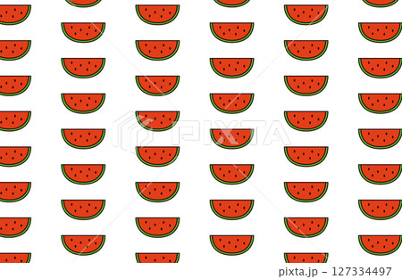スイカの背景イラスト 127334497