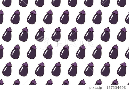 ナスの背景イラスト 127334498