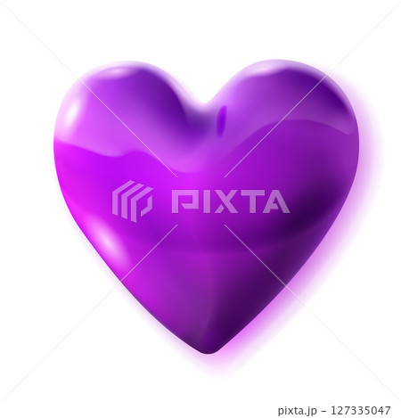 Large heart with shadow 127335047