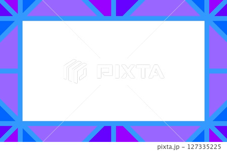 幾何学模様　フレーム　ホワイトスペース 127335225