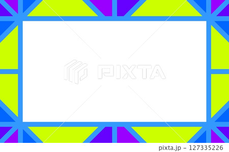 幾何学模様　フレーム　ホワイトスペース 127335226