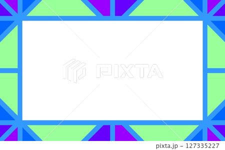 幾何学模様　フレーム　ホワイトスペース 127335227