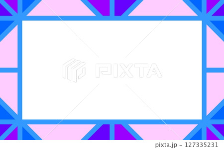 幾何学模様　フレーム　ホワイトスペース 127335231