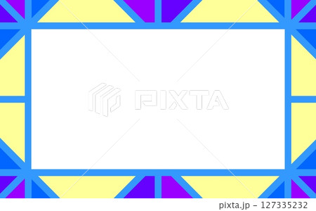 幾何学模様　フレーム　ホワイトスペース 127335232