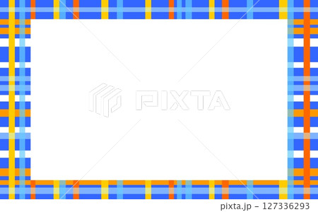 格子模様　フレーム　ホワイトスペース 127336293