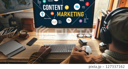 Content marketing for brisk online business and e-commerce 127337162