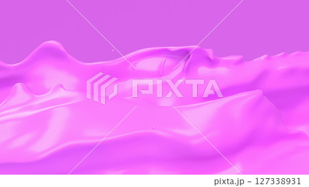 The Pink liquid splash for Abstract Background image 3d Rendering. 127338931