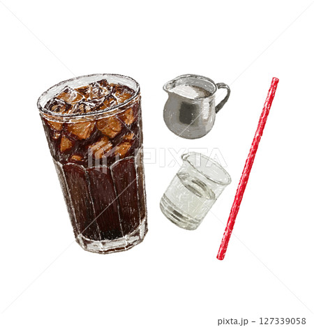 アイスコーヒーのイラスト アイスコーヒーのイラスト 127339058