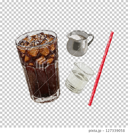 アイスコーヒーのイラスト アイスコーヒーのイラスト 127339058