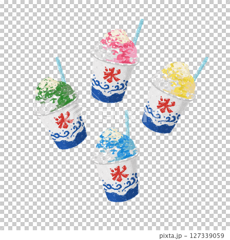 Illustration of shaved ice Illustration of shaved ice 127339059
