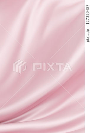 Abstract pink fabric background with copy space 3D render 127339487