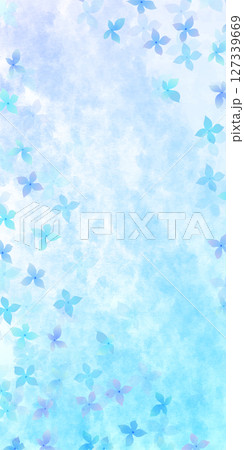 アジサイ　梅雨　花　背景	 127339669