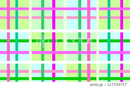 格子模様 幾何学模様 四角形 ピンク グリーン 格子模様 幾何学模様 四角形 ピンク グリーン 127339757