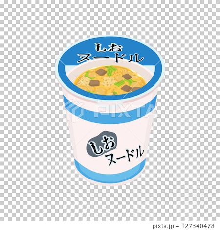 鹽味泡麵圖解 鹽味泡麵圖解 127340478