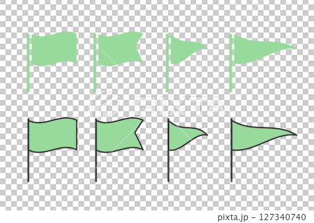 Simple flag icon set 127340740