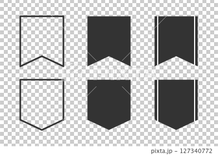 Banner label material set for rankings and awards Banner label material set for rankings and awards 127340772