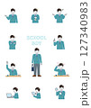 男子中学生のポーズ集 127340983