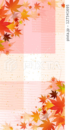 紅葉　もみじ　秋　背景	 127341695