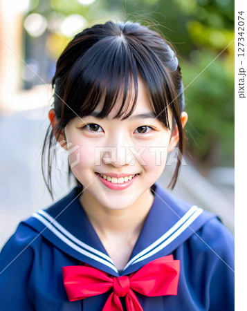 小学生の女の子　AI生成画像   127342074