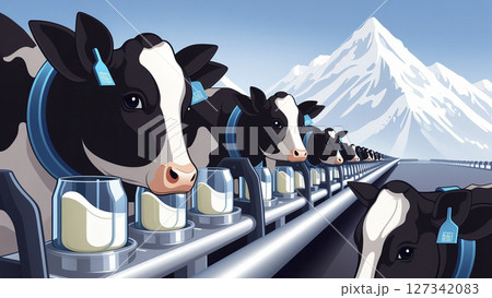 ミルク 牛乳 乳 127342083