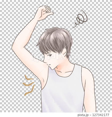 擔心腋臭的男士 127342177