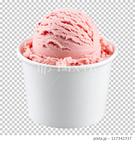 Ice cream isolated on white background Ice cream isolated on white background 127342337