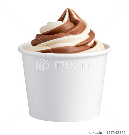 Ice cream isolated on white background Ice cream isolated on white background 127342351