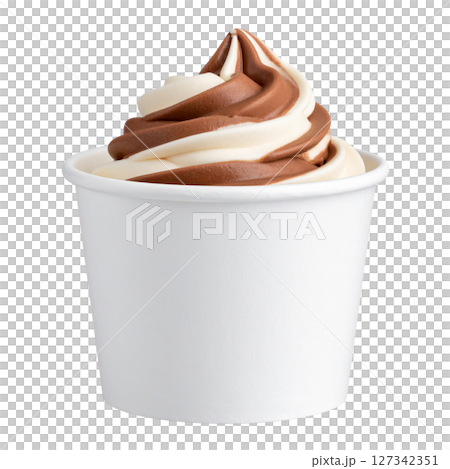 Ice cream isolated on white background Ice cream isolated on white background 127342351