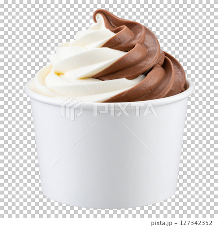 Ice cream isolated on white background Ice cream isolated on white background 127342352