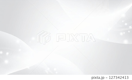 Abstract blue Christmas background with a soft, flowing wave design and bright, smooth stars 127342413