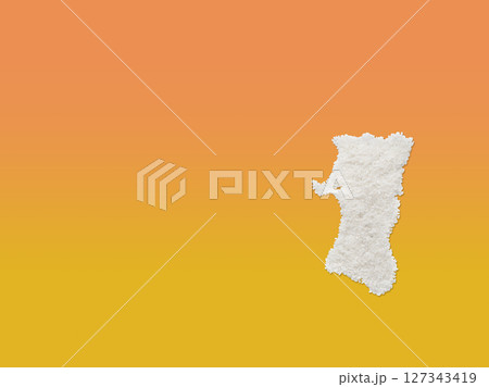 米で作った秋田県の地図 127343419