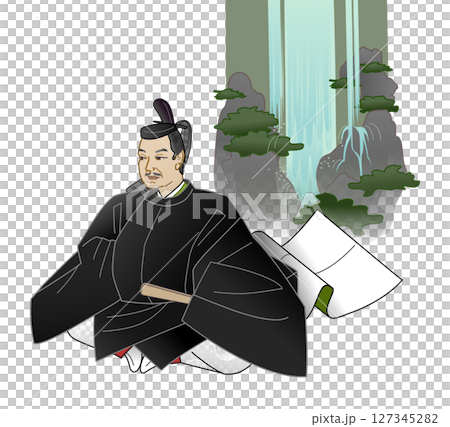 藤原公任のイラスト　 127345282