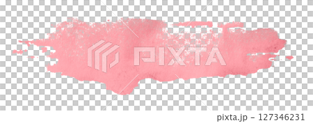 pink watercolor background. Artistic hand paint. Isolated on transparent background. 127346231