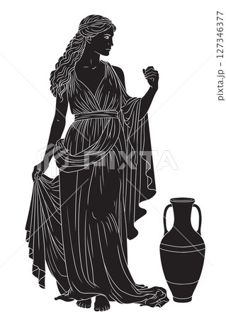 Vector Greek women. Vector Greek women. 127346377