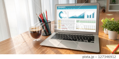 Spreadsheet Document Information Financial Startup Concept Snugly 127346912