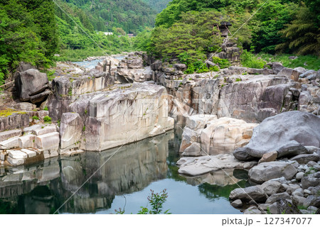『寝覚の床』木曽路の景勝地 『寝覚の床』木曽路の景勝地 127347077