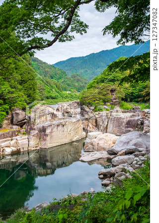 『寝覚の床』木曽路の景勝地 127347082