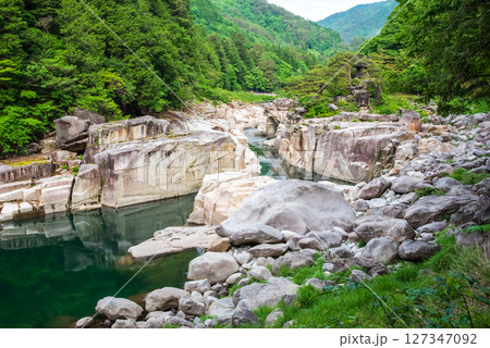 『寝覚の床』木曽路の景勝地 『寝覚の床』木曽路の景勝地 127347092