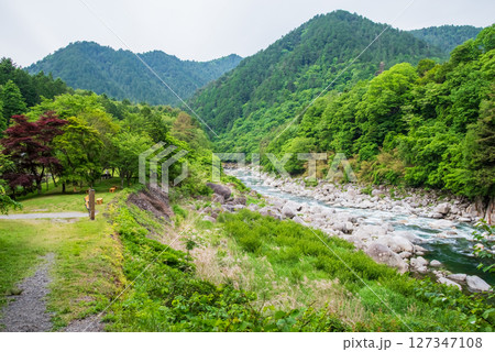 『寝覚の床』遊歩道からの絶景 『寝覚の床』遊歩道からの絶景 127347108