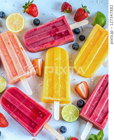 夏は冷たいアイスキャンデー 夏は冷たいアイスキャンデー 127347882