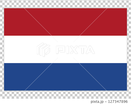 オランダの国旗（枠あり） 127347896