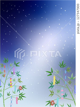 七夕・天の川のベクターイラスト 127347900