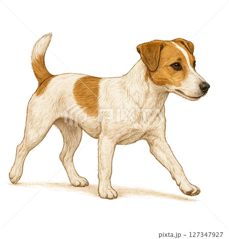 犬 ジャックラッセルテリア イラスト 犬 ジャックラッセルテリア イラスト 127347927