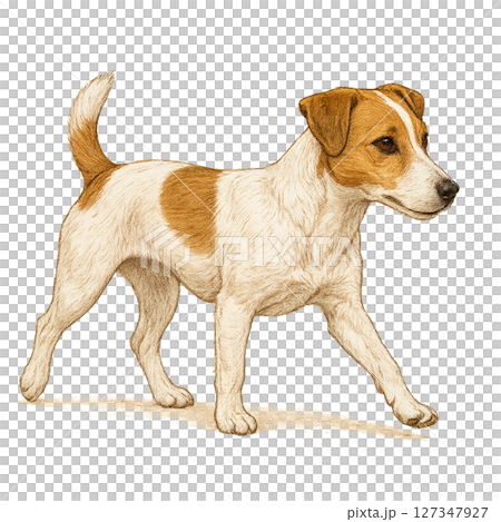 犬 ジャックラッセルテリア イラスト 犬 ジャックラッセルテリア イラスト 127347927