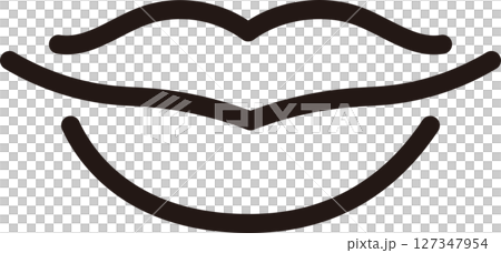 くちびる リップ 美容 女性 人物 アイコン 線 ピクトグラム デザイン 飾り イラスト 素材 くちびる リップ 美容 女性 人物 アイコン 線 ピクトグラム デザイン 飾り イラスト 素材 127347954